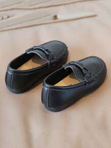 Infant Girls' Flat Shoes, Simple & Comfy Design - Black - View 5