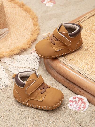 Toddler Boys' Thickened Anti-Slip Casual Shoes, 0-1 Years Old Infant Sports Sneakers, Autumn/Winter