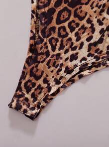 INAWLY Women's Leopard Print Cami Bodysuit - Multicolor - View 7