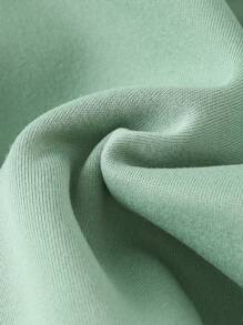 Cozy Pixies 2pcs Baby Boy Letter Print Crew Neck Sweatshirt And Elastic Waist Jogger Pants Set