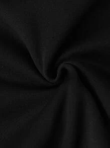 Manfinity Hypemode Áo hoodie rút dây in chữ cỡ lớn cho nam, mặc thường ngày - màu đen - Xem 4