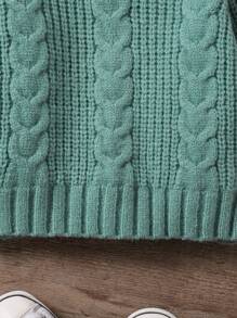 男婴秋冬针织高领毛衣，新品上市。绿色配色方案展现清新可爱的童真风格。采用柔软舒适的面料制成，适合娇嫩的婴儿皮肤，让宝宝保持温暖舒适。蓬松的彩色圆点纱线柔软舒适，保暖性强。适合家庭聚会、郊游、亲子时光和圣诞派对。 - 綠色 - 查看 6