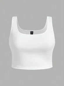 SHEIN EZwear 3 件装大码女式黑白条纹休闲背心，适合夏季 - 彩色 - 查看 5