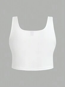 SHEIN EZwear 3 件装大码女式黑白条纹休闲背心，适合夏季 - 彩色 - 查看 6
