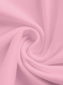 SHEIN EZwear 2 件套女士休闲修身长袖 T 恤，黑色和粉色，适合秋冬季 - 彩色 - 查看 5
