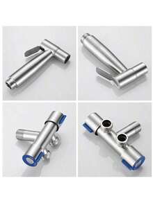 1 Set Handheld Bidet Sprayer Set 304 Stainless Steel Spray Gun Shower Handheld Toilet Bidet Faucet Sprayer Shower Nozzle Self Cleaning - Multicolor - View 5