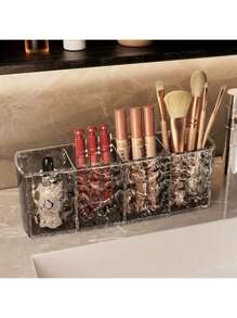 HMQ beauty Acrylic Makeup Organizer Box For Eyelash Extension Tools, Makeup Brushes, Lipstick, Eyebrow Pencil, Eyeshadow, Vanity Countertop Storage Bag, Room Decor, Bags, Makeup Bag, Vanity, Travel, Make Up Bag, Travel Essentials, Organizer, Storage, Travel Essential, Makeup Organizer, Makeup Bags, Toiletry Bag, Desk Organiser, Cosmetic Bag, Makeup Pouch, Make Up Organizer, Vanity Accessories, Make Up Pouch, Make Up Bags, Jewellery Box, Pouch, Makeup Brush Holder, Brush Holder, Perfume Organiser, Pouch Bag,Gifts For Women,Christmas Gifts,Gift Ideas For Women - Multicolor - View 6