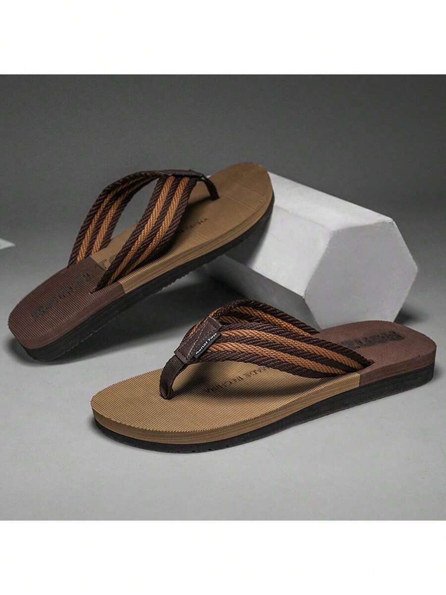Chanclas para hombre, sandalias de playa y ducha, uso casual antideslizante, moda personalizada para uso en exteriores