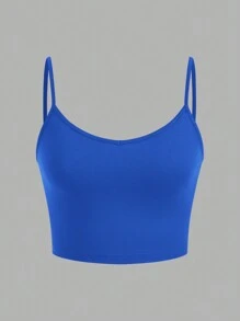 SHEIN EZwear 3件套女士休闲紧身露脐吊带背心，适合夏季穿着 - 彩色 - 查看 11
