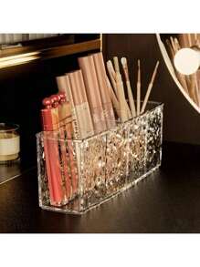 HMQ beauty Acrylic Makeup Organizer Box For Eyelash Extension Tools, Makeup Brushes, Lipstick, Eyebrow Pencil, Eyeshadow, Vanity Countertop Storage Bag, Room Decor, Bags, Makeup Bag, Vanity, Travel, Make Up Bag, Travel Essentials, Organizer, Storage, Travel Essential, Makeup Organizer, Makeup Bags, Toiletry Bag, Desk Organiser, Cosmetic Bag, Makeup Pouch, Make Up Organizer, Vanity Accessories, Make Up Pouch, Make Up Bags, Jewellery Box, Pouch, Makeup Brush Holder, Brush Holder, Perfume Organiser, Pouch Bag,Gifts For Women,Christmas Gifts,Gift Ideas For Women - Multicolor - View 4