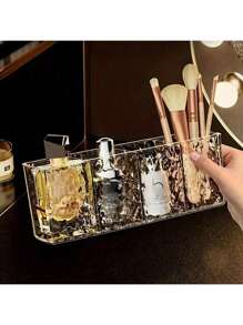 HMQ beauty Acrylic Makeup Organizer Box For Eyelash Extension Tools, Makeup Brushes, Lipstick, Eyebrow Pencil, Eyeshadow, Vanity Countertop Storage Bag, Room Decor, Bags, Makeup Bag, Vanity, Travel, Make Up Bag, Travel Essentials, Organizer, Storage, Travel Essential, Makeup Organizer, Makeup Bags, Toiletry Bag, Desk Organiser, Cosmetic Bag, Makeup Pouch, Make Up Organizer, Vanity Accessories, Make Up Pouch, Make Up Bags, Jewellery Box, Pouch, Makeup Brush Holder, Brush Holder, Perfume Organiser, Pouch Bag,Gifts For Women,Christmas Gifts,Gift Ideas For Women - Multicolor - View 3