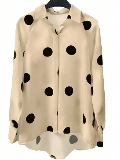 Omancia 波点印花长袖衬衫