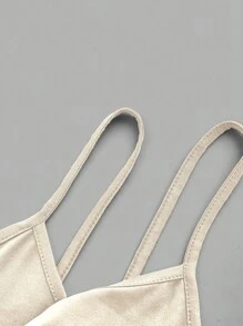 SHEIN EZwear 3件套黑色、白色、杏色紧身露脐休闲吊带背心，适合夏季穿着 - 彩色 - 查看 8