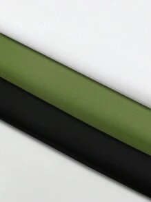 SHEIN LUNE Áo ba lỗ không tay cổ lọ tối giản màu trơn dành cho nữ 3 món/bộ - Nhiều màu - Xem 3