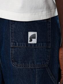 SUMWON Flare Fit Raw Edge Carpenter Jean