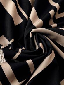 Linhara Damskie spodnie na co dzień w dużych rozmiarach w kontrastowych kolorach