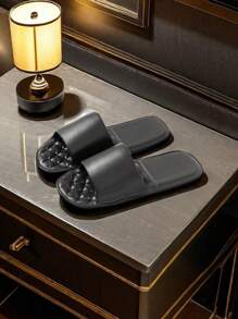 Women's Plastic Slippers New Style Leisure Vacation Travel Portable Storage Folding Ultra-Light Soft Bottom Comfortable Hygienic Silent Home Slippers Indoor Men And Women Suitable For Couples Light Clean Antibacterial Deodorant Black EVA Women's Slippers Simple Hotel Home Bathroom Non-Slip Plastic Slippers For Outdoor Wear Sea Beach Swimming Fashionable Large Size Comfortable Open-Toe Home Shoes Plastic Slippers - Black - View 5