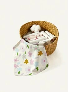 Cozy Pixies 8pcs Cozy Cub 100% Cotton Soft Cartoon Printed Baby Handkerchief - Multicolor - View 4