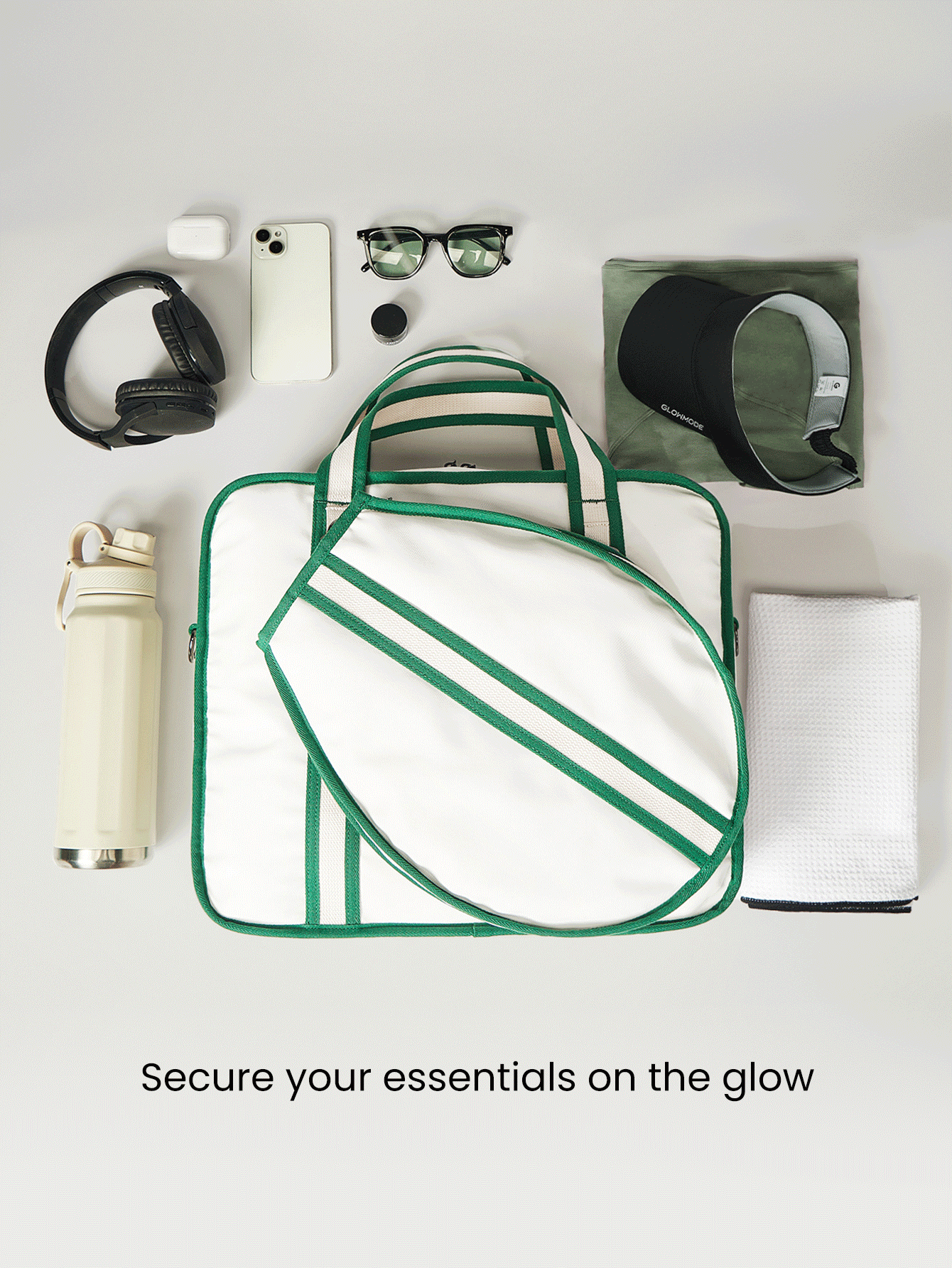 GLOWMODE 22L Champion 3-In-1 Detachable Tennis Tote Bag - White - View 3