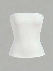 SHEIN EZwear 4 件套女士时尚动物印花抹胸，夏季 - 黑與白 - 查看 10