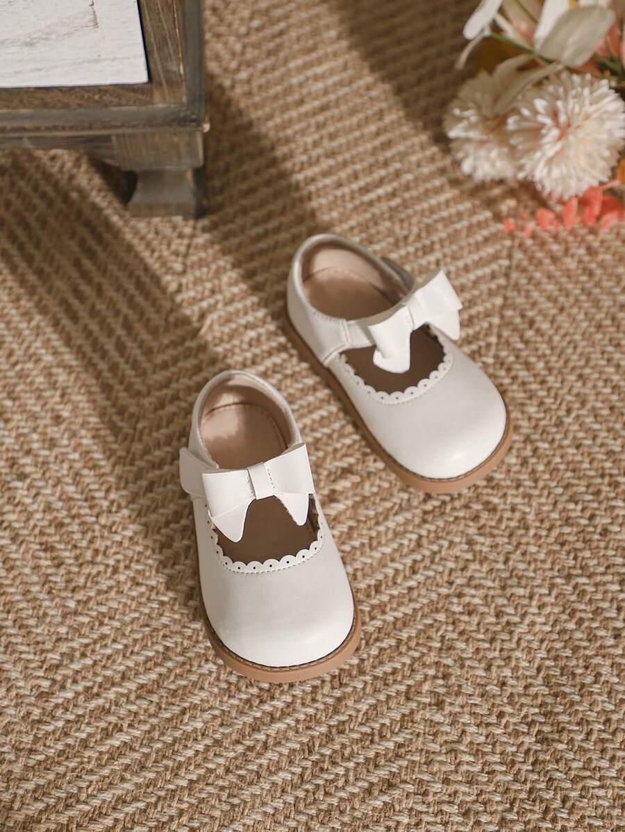 1 Pair Cute Girls Spring & Autumn Style English Fashion Shoes - White - View 1