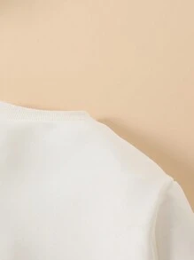 Baby Girl Fashion Halloween Elements Cartoon Pumpkin Basket Flower Ghost Letter Graphic Print Long Sleeve Romper