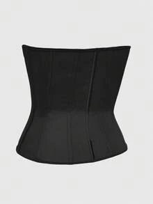 SHAPORA حامل الخصر الرياضي الذي يغلق بسوستة للنساء للتنحيف - الأسود - مشاهدة 7