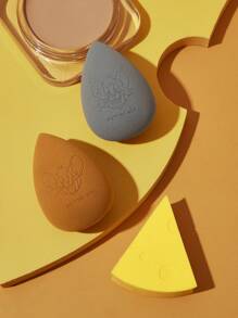 TOM & JERRY X SHEIN 3 Pcs Multi-Shaped Makeup Sponges,Valentine's Day - Multicolor - View 8