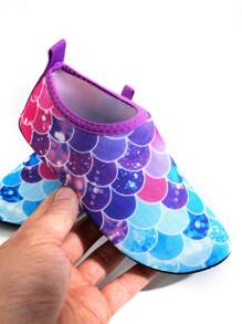 Girls' Water Shoes Kids & Aqua Shoes Kids With Enchanting Fish Scale Pattern - Ultra-Lightweight, Anti-Slip, Cut-Proof For Beach, Water Park, Grass & Yoga, Quick-Drying - Multicolor - View 7