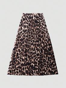 Franclia Chân váy ngắn xếp ly cạp chun in họa tiết toàn thân - Nhiều màu - Xem 2