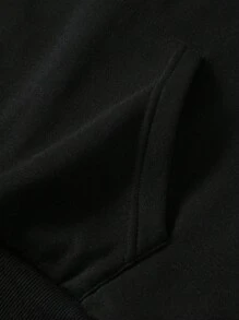 INAWLY Áo nỉ nữ cỡ lớn in khẩu hiệu, kiểu dáng rộng rãi, có dây rút, thích hợp mặc mùa thu đông, màu đen, dành cho lễ tốt nghiệp, giáo viên, áo len mặc đi học mùa thu. - màu đen - Xem 7