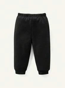 Cozy Pixies 4 件套男婴/女婴纯色圆领长袖上衣和松紧腰裤套装，轻便 - 灰色 - 查看 15