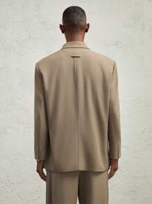 Formal Áo khoác cardigan ve áo dệt kim dáng rộng thoải mái cho nam, màu lạc đà, dành cho mùa thu đông - Lạc đà - Xem 6