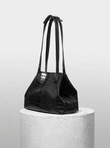 BizChic 女士时尚百搭黑色手提包 - 黑色 - 查看 3