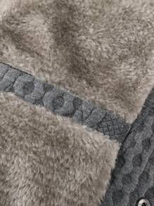 Manfinity Homme Giacca con cappuccio a tinta unita a maniche lunghe per uomo