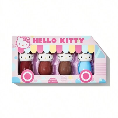Hello Kitty｜SHEGLAM Poolside Perfection 唇釉套裝 4 色保濕唇彩高光澤亮澤不粘稠液體唇彩液體唇膏唇油唇部護理保濕不粘稠唇妝 品牌 美容 化妝 化妝品 適合女性與女孩 完美搭配夏季春季 Y2K 時尚 流行 生日 母親節禮物 假期 派對準備就緒 最佳顏色