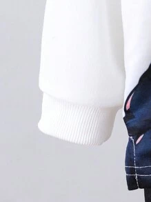 SHEIN 2pcs/Set Baby Boy Cartoon Bear Animal Pattern Casual Minimalist Long Sleeve Top And Long Pants Outfit, Suitable For Autumn - Multicolor - View 7