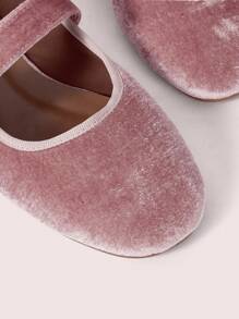 CUCCOO DOLLMOD Women's Fashionable Versatile Casual Suede Flats Spring Shoes Spring Break Easter - Baby Pink - View 6