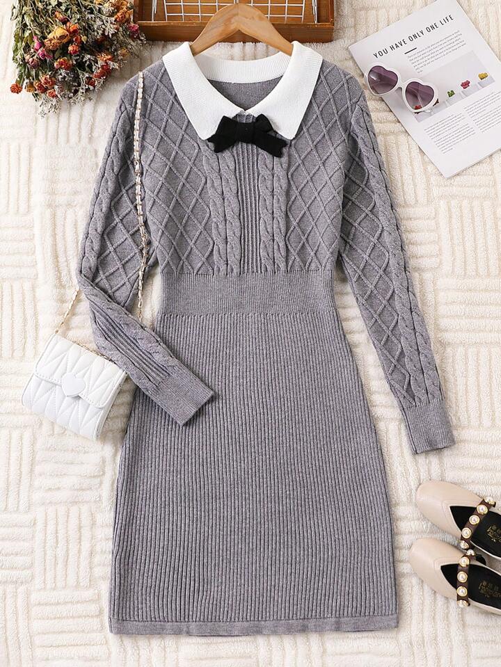 deresデレスonlyoneオンリーワンニットセーター グレー