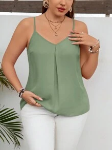 SHEIN LUNE Büyük Beden Atletler - Nane yeşili - Görünüm 1