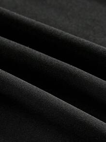 Elaquor Calças Casuais de Perna Larga Plissada de Cor Sólida para Mulheres Plus Size, Calças de Outono para Mulheres, Calças com Botão, Zíper e Cintura Elástica Traseira, Calças de Escritório para Mulheres