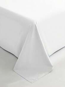 1pc Supersoft Plain Flat Sheet,Lightweight Cloud-Like Feel Bedding,Deep Pocket Bed Sheet, Soft And Breathable, For All Size Bed-Twin, Full, King, Queen Size Sheet