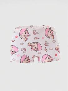 5 件装 女童可爱独角兽印花舒适平角内裤 - 彩色 - 查看 7