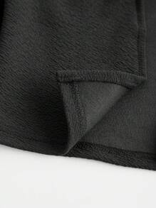 Sparklyn Tween 女童纹理针织面料甜美泡泡袖圆领珍珠缀饰优雅短款长袖夹克