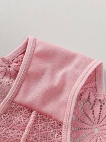 3pcs/Set Women Lace Trim Underwear Briefs - Multicolor - View 5