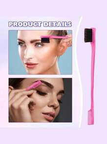 1pc Professional Hair Styling Comb For Curly, Consist Of Edges Brush, Tail Comb, Gel Brush Denman Brush Edge Control Brush,Hair Brush Detangling Barber Comb Parting Comb Hair Picks Rat Tail Comb Rat Tail Combs For Parting,Hair Styling Comb Decorative Tail Comb, Edge Control Brush And Shampoo Brush Hair Comb, Anti-Static Braiding Combs Hair Combs For Salon,Braiding Combs Rat Tail Comb,Wide Tooth Comb Teasing Hair Brush Brush Hair Brush Scalp Massage,Straight, Wet, Dry, Long, And Short - Multicolor - View 7