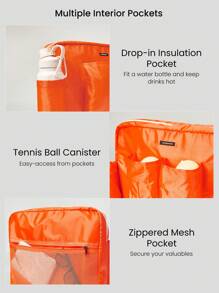 GLOWMODE 22L Champion 3-In-1 Detachable Tennis Tote Bag - White - View 5