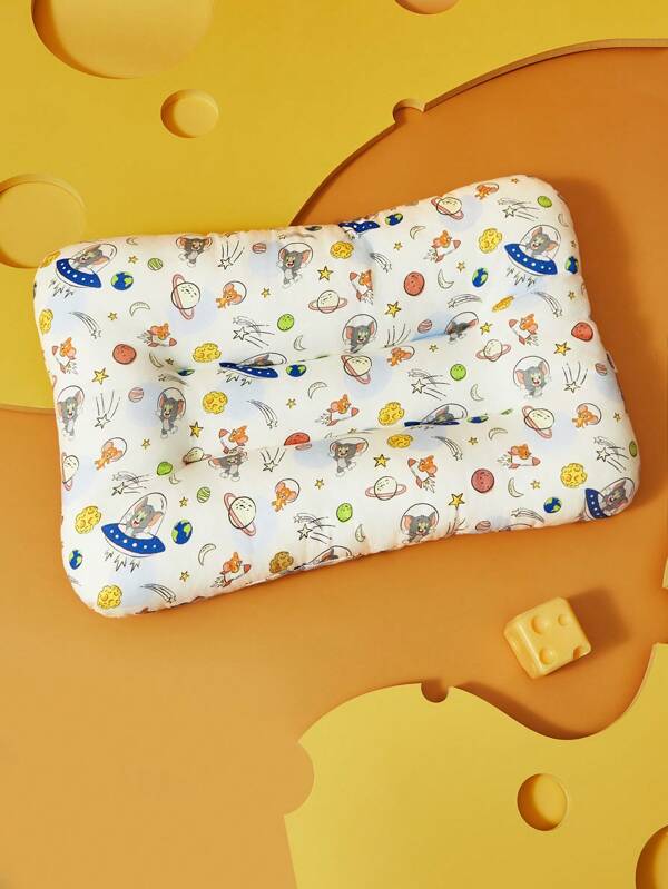 TOM & JERRY X SHEIN Cartoon Print Zacht Katoenen Babykussen