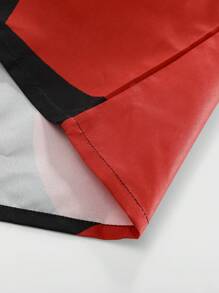 Manfinity EMRG Áo sơ mi nam tay ngắn in hình trái tim màu tương phản - màu đen - Xem 7