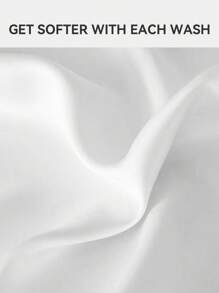 1pc Supersoft Plain Flat Sheet,Lightweight Cloud-Like Feel Bedding,Deep Pocket Bed Sheet, Soft And Breathable, For All Size Bed-Twin, Full, King, Queen Size Sheet